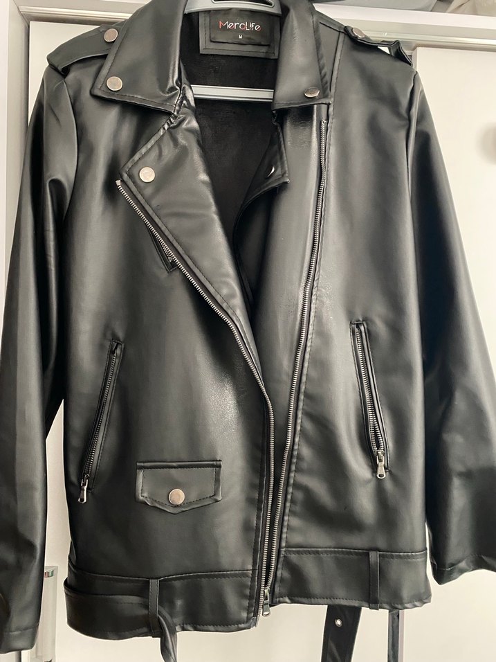 Kadın deri ceket - Görsel 4