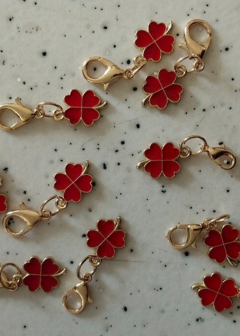 Renkli Boncuklu Çiçekli Kadın Charm - Görsel 5