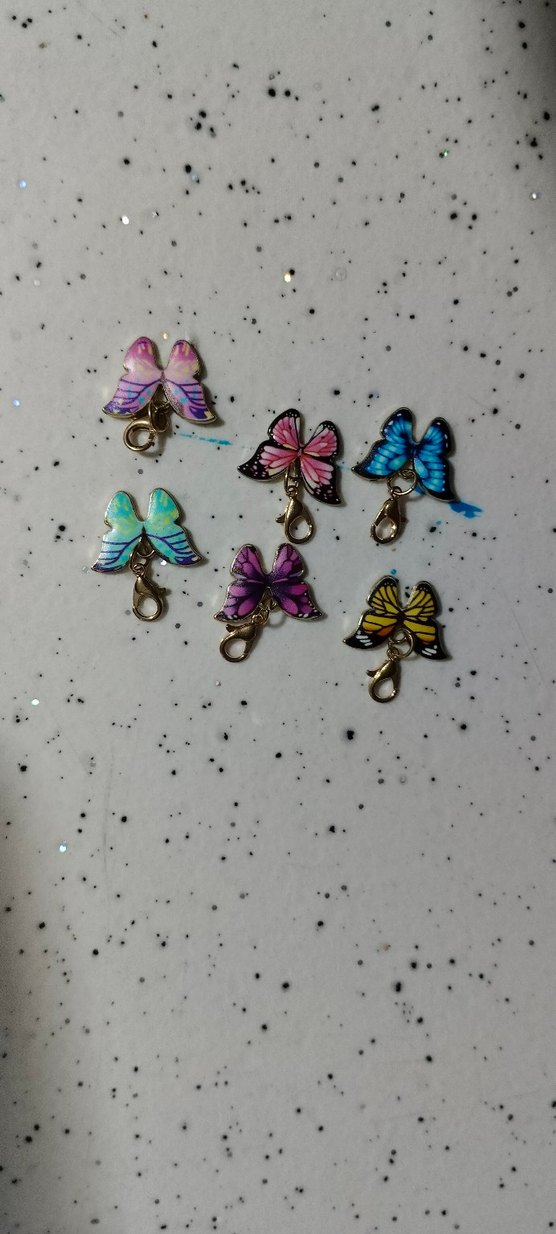 Zincir Detaylı Beyaz Yıldızlı Kadın Charm - Görsel 4