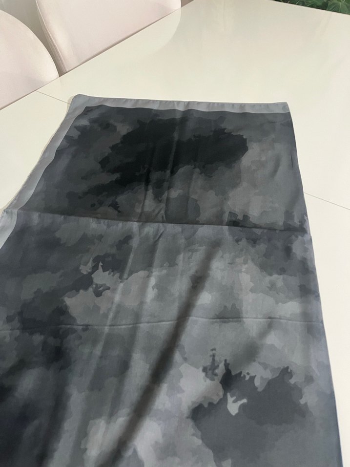 Gri Siyah Kadın Soft Şal - Görsel 2