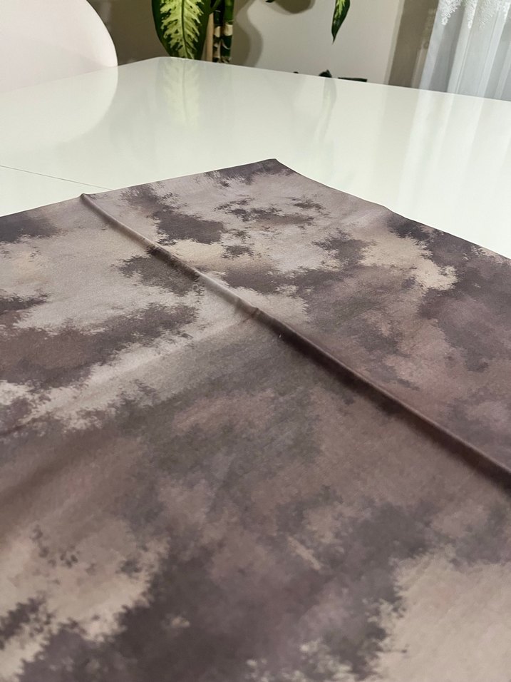 Kahve tonlarda Soft Eşarp - Görsel 2