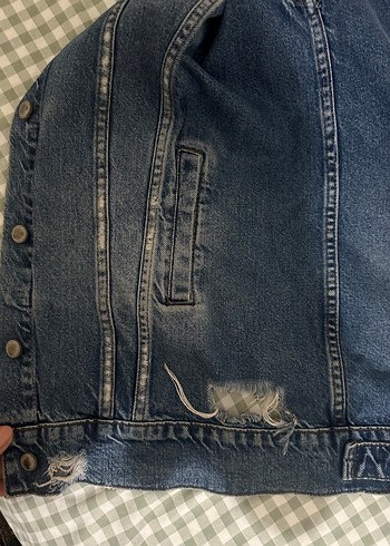 kadın kot ceket - Görsel 7