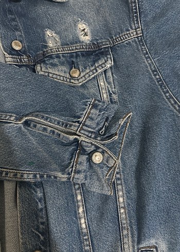 kadın kot ceket - Görsel 4