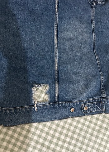 kadın kot ceket - Görsel 6