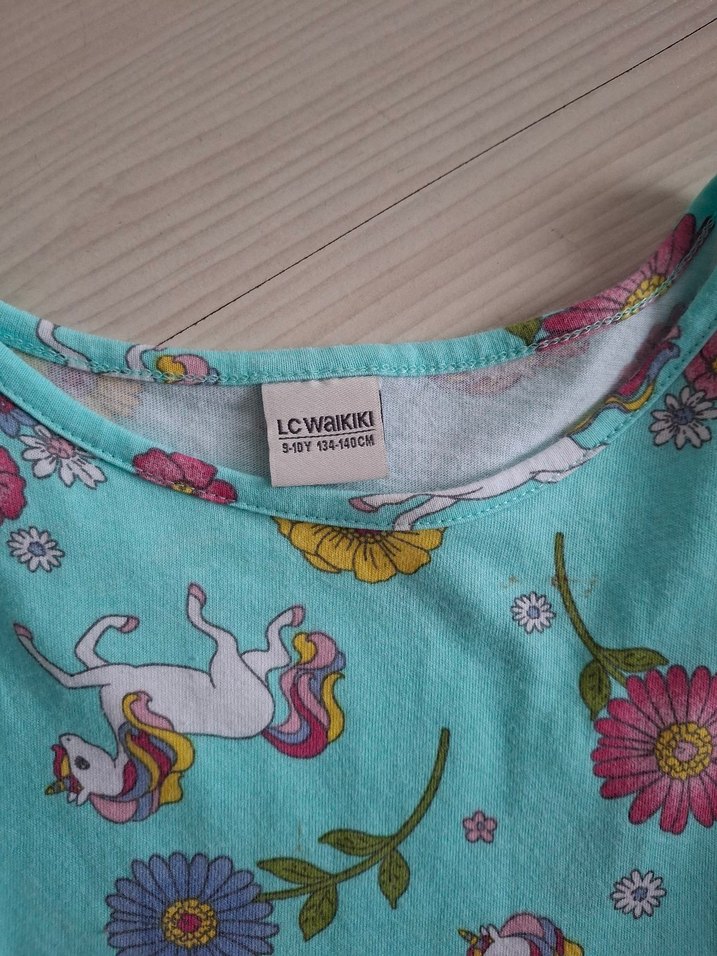 Renkli Baskılı Kolsuz Kız Elbisesi - Görsel 4