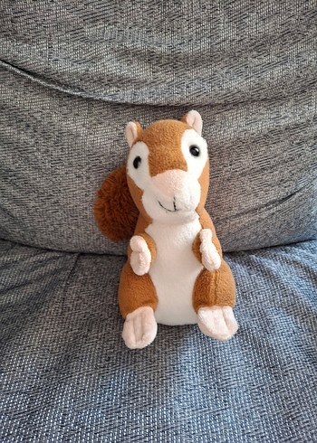 Ikea Kahverengi ve Gri Peluş Sincap Oyuncak