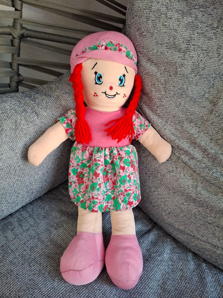 Diger Renkli Pembe Bez Bebek - Görsel 3