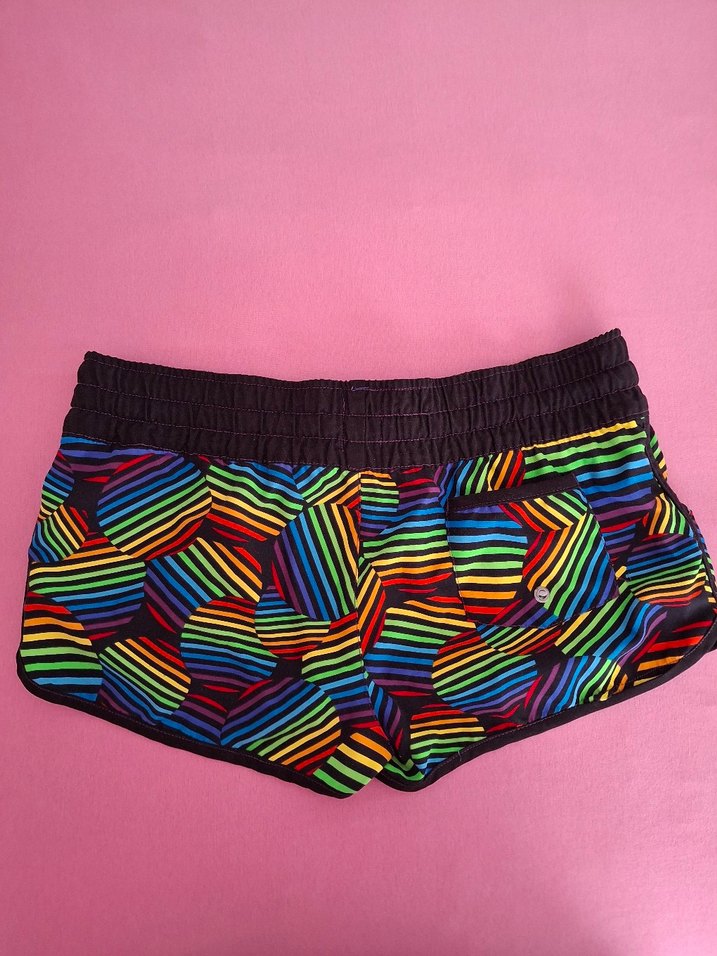 Renkli Bağcıklı Mini Kadın Şort - Görsel 4