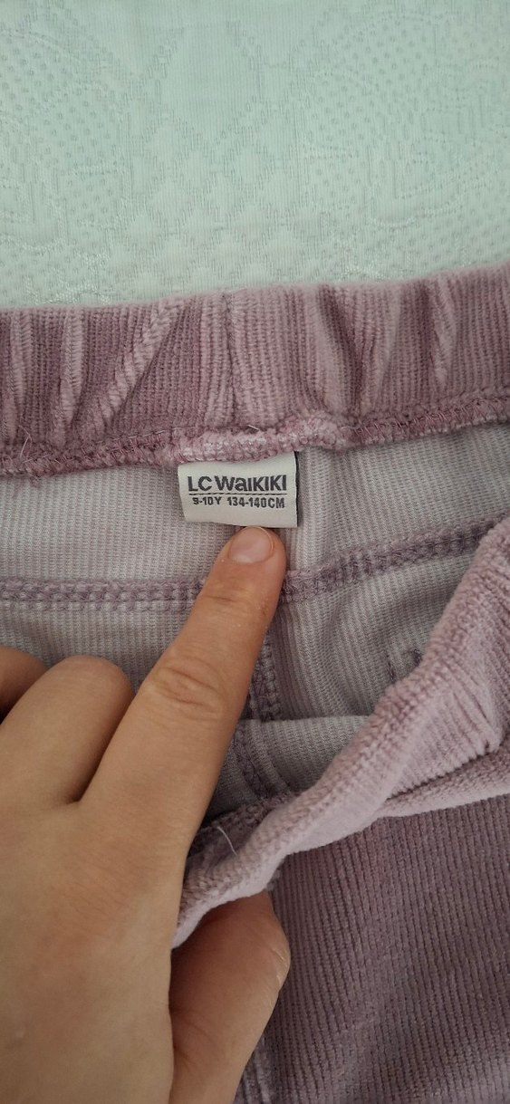 Kızlar için Pastel Pembe Tayt - Görsel 5