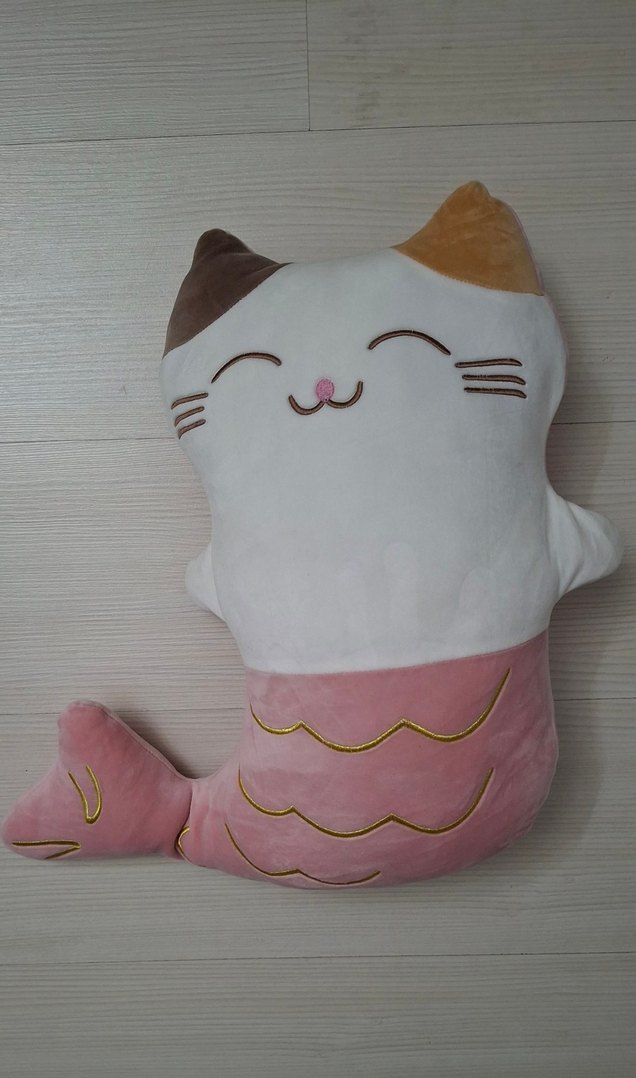 Pembe Pastel Kedi Denizkızı Peluş Oyuncak - Görsel 2