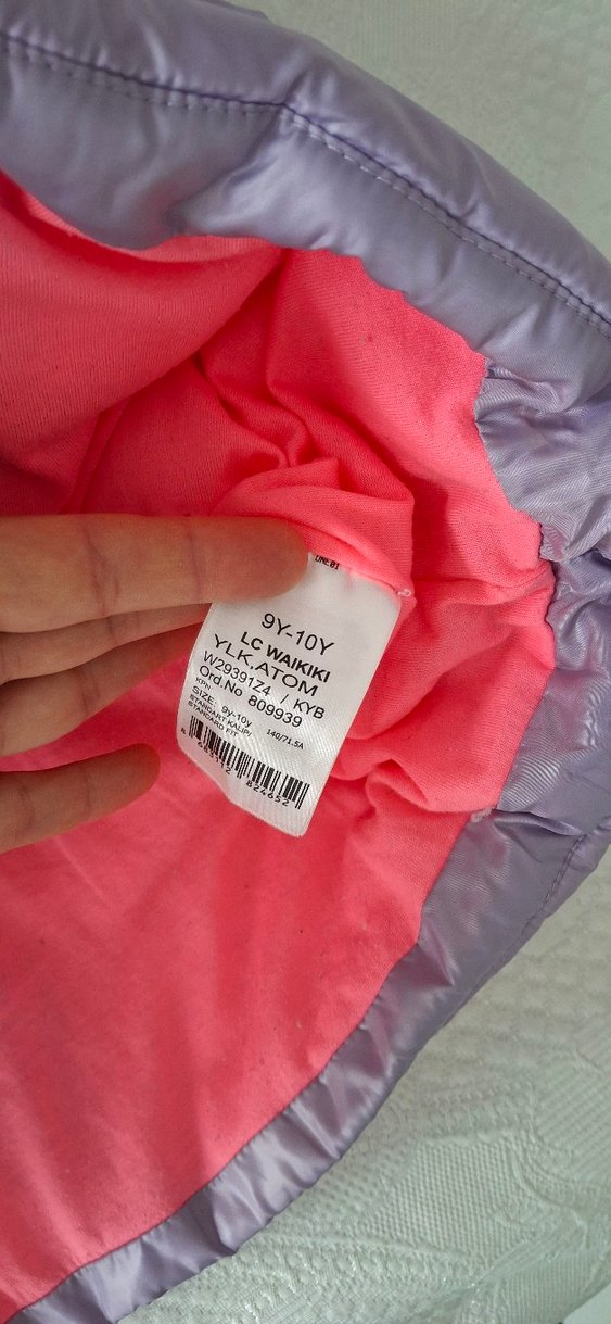 Kız Çocuk Kapüşonlu Fermuarlı Yelek - Görsel 5