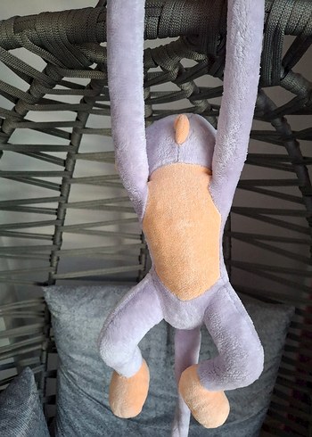 Lila Peluş Maymun Oyuncak - Görsel 5