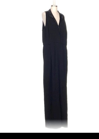 Kadın Siyah Kemerli Uzun Tulum - Görsel 2