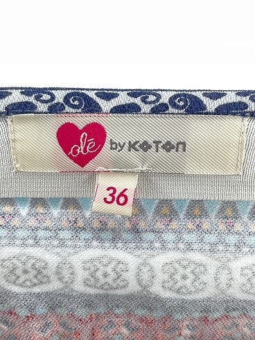 36 Beden çeşitli Renk Koton Mini Etek %70 İndirimli.