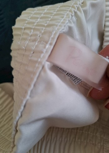 Düğmeli Beyaz  Şortu - Görsel 6