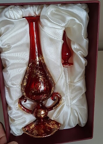 Beden bordo Renk Murano vazo takımı FIYAT SORUNUZ