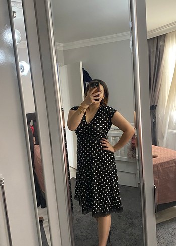 Puantiyeli Elbise - Görsel 2