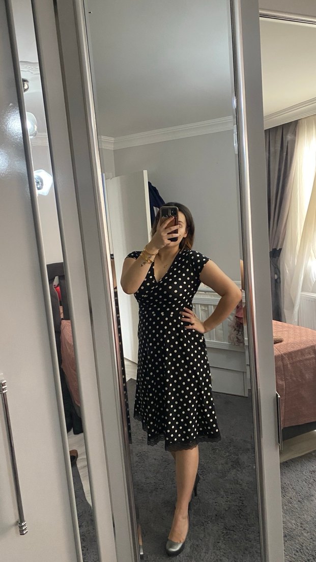 Puantiyeli Elbise - Görsel 2