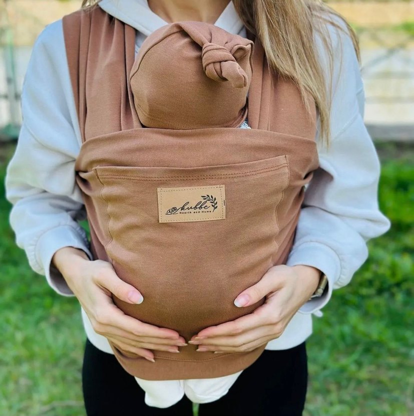 Bej Bebek Kanguru Sling - Görsel 3