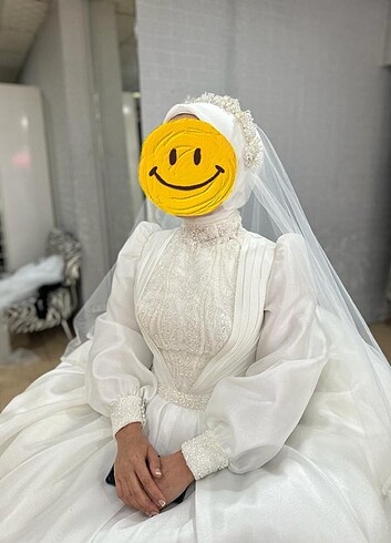 #gelinlik#tesettür#duvak#sade - Görsel 3