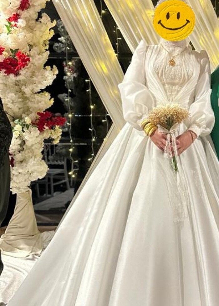 #gelinlik#tesettür#duvak#sade - Görsel 2