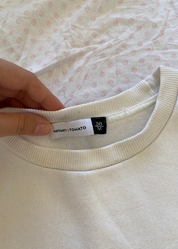 m Beden beyaz Renk Beyaz Salaş Kadın Sweatshirt