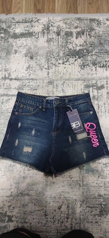 Balenciaga kot şort denim