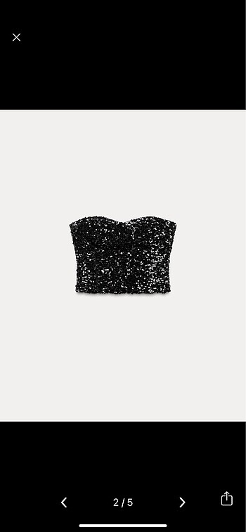 Zara Zara pullu büstiyer top