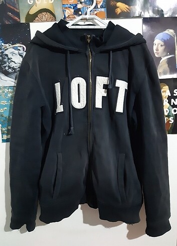 loft kapüşonlu fermuarli sweatshirt