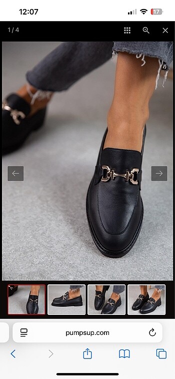 40 Beden siyah Renk Loafer