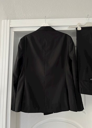 Erkek Siyah Regular Fit Düğmeli Takım Elbise - Görsel 6