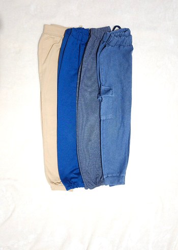 Erkek Çocuk Mavi Denim Jogger Pantolonlar(4) - Görsel 2