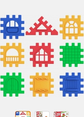 Diğer Dede puzzle city(2/4yaş) kutusuz
