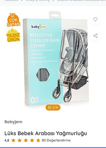 Bebek arabası yağmurluğu - Görsel 2