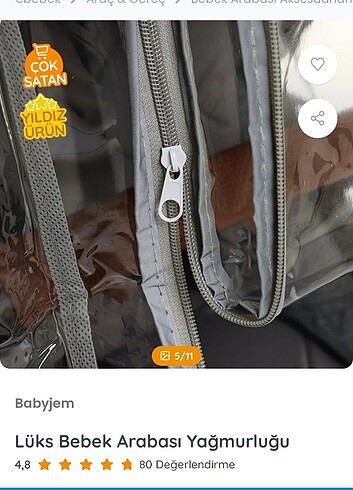 Bebek arabası yağmurluğu - Görsel 3