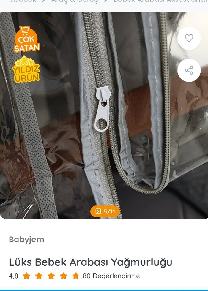 Bebek arabası yağmurluğu - Görsel 3