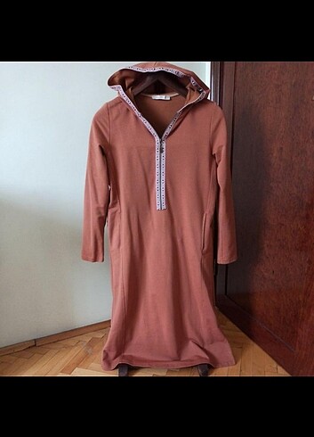 Kapşonlu sweat tunik