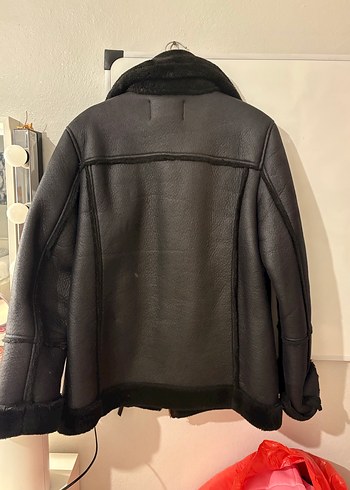 Stradivarius Kadın Biker Ceket Kürklü