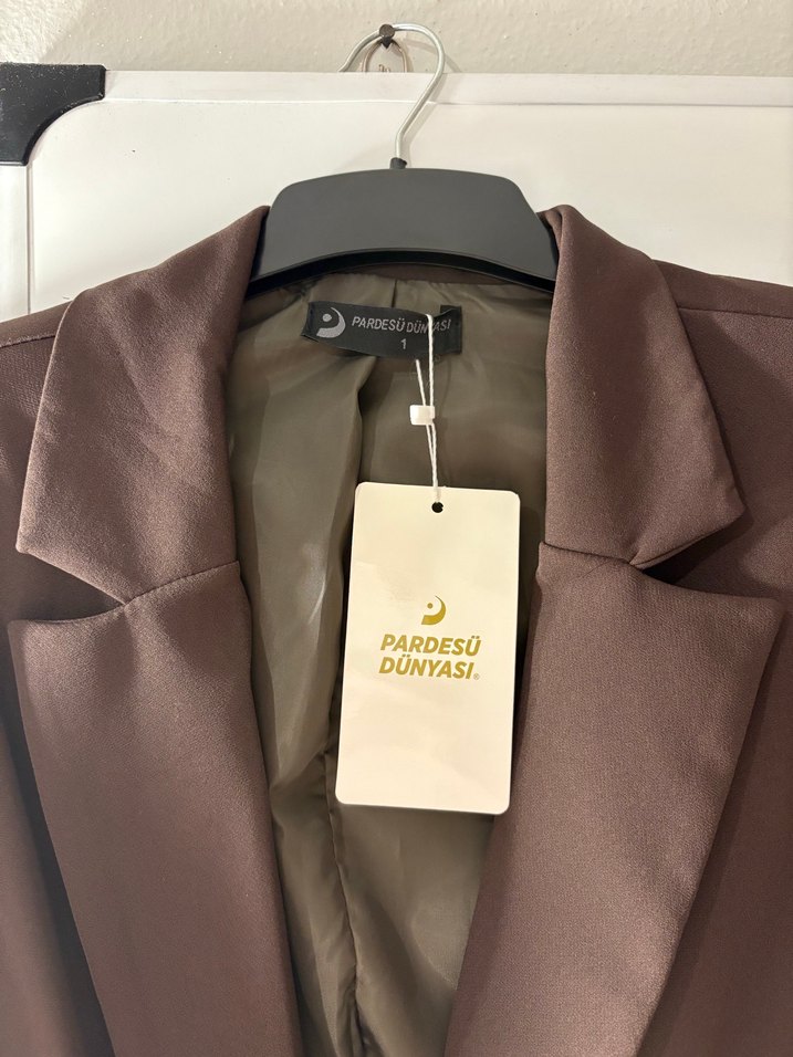 Kahverengi Kadın Blazer - Görsel 3