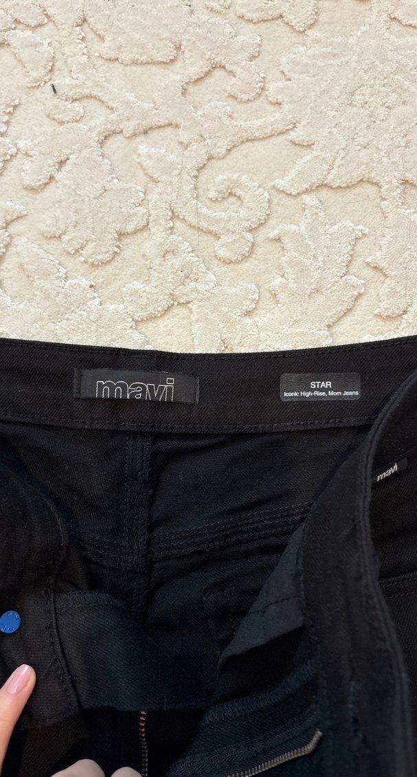 Mavi mom jean - Görsel 3