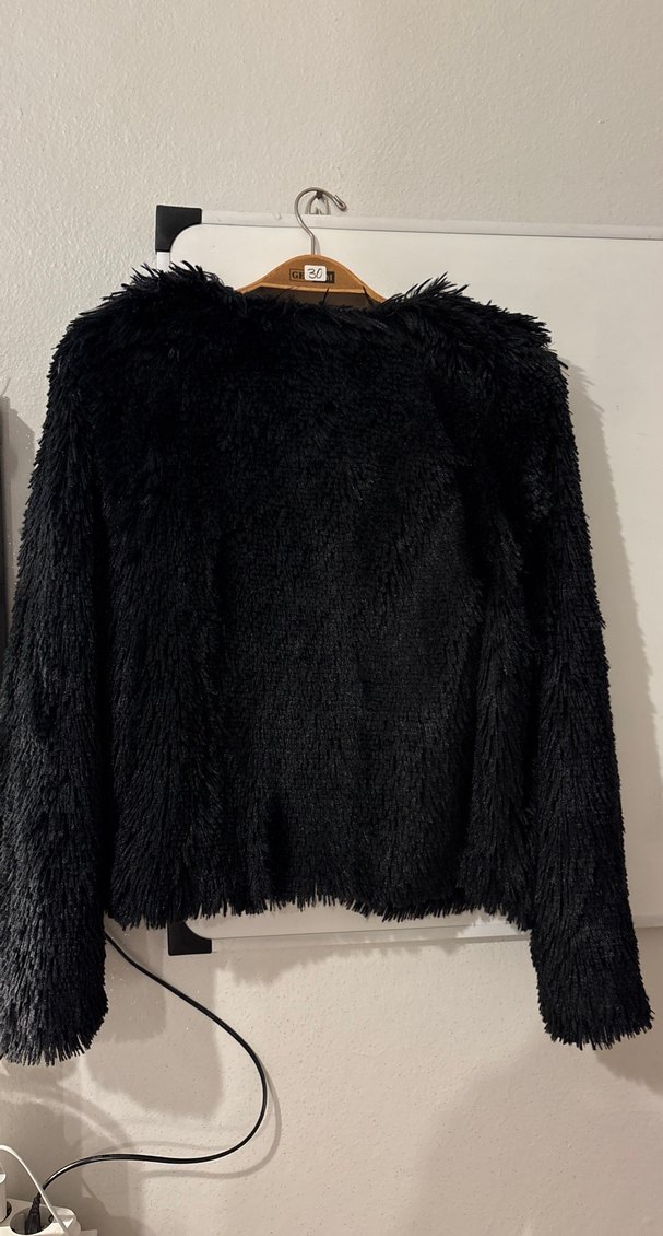 Kadın Siyah Kürk - Görsel 4