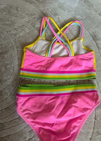 Penti Renkli Çizgili Kız Çocuk Bikini Takımı