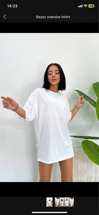 Beyaz oversize tshirt