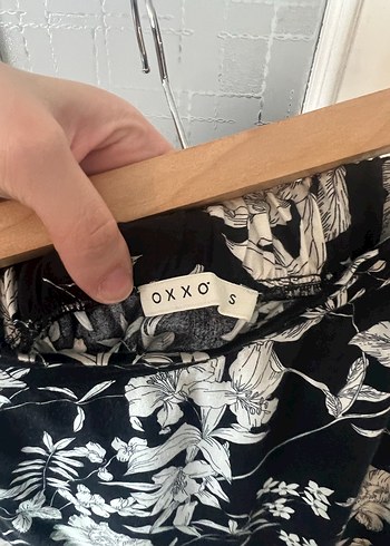 Bohem Siyah Çiçek Desenli Uzun Etek - Görsel 4