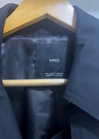 Siyah Kadın Midi Denim Trençkot - Görsel 6