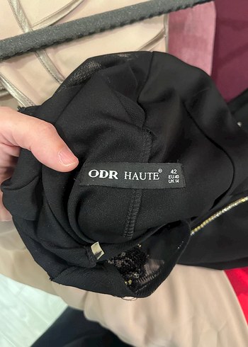 Zincir Detaylı Siyah Midi Gotik Elbise - Görsel 2