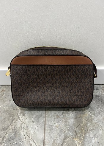 Zincir Detaylı Kahverengi Deri Kadın Çapraz Çanta - Görsel 3