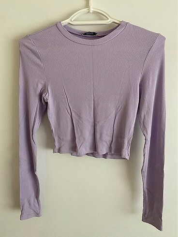Mor uzun kollu crop