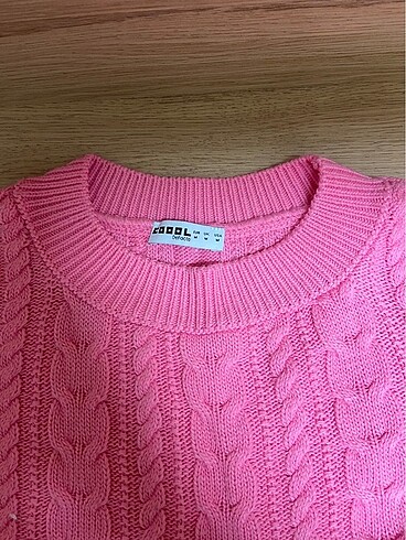 m Beden Pembe crop kazak