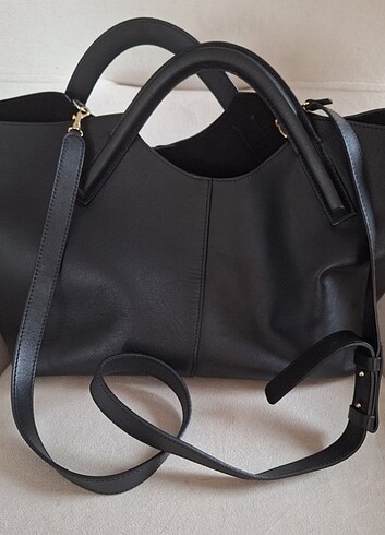 Beden siyah Renk Massimo Dutti deri çanta
